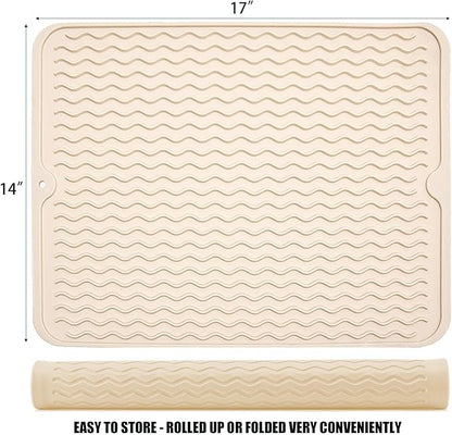 Large 17" x 14" Silicone Dish Drying Mat - Image 2