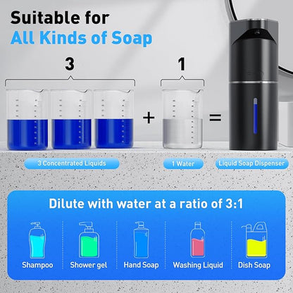 Fantictas Automatic Soap Dispenser, Touchless Hand Wall Mount Rechargeable 3 - Image 6