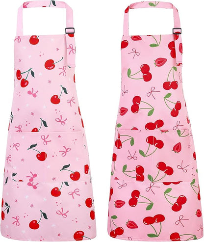 2 Pack Kids Apron, Cute Cooking Aprons, Waterproof Art Apron - Image 8
