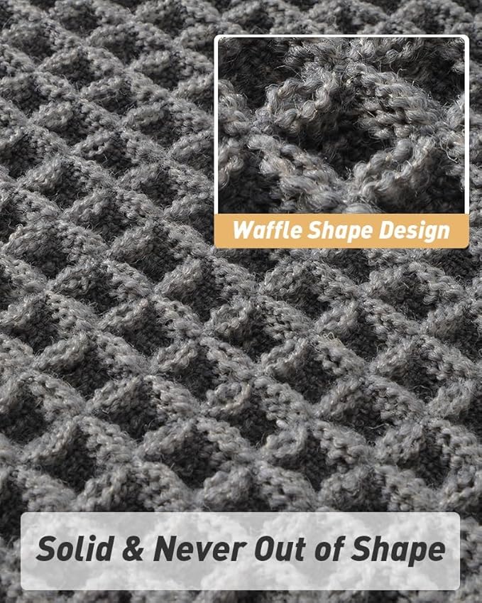 Upgraded Waffle Runner Rug, Super Absorbent Non Slip Bath Mats - Image 4
