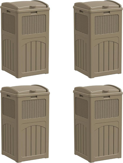 Greesum 33 Gallon Resin Outdoor Trash Can by BuynowfromGreesum