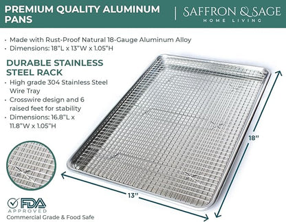 Commercial Quality Cookie Sheet and Rack - Image 8