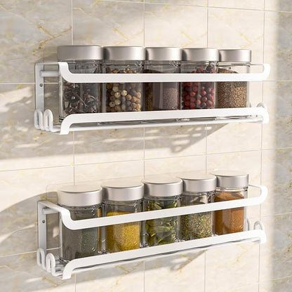 LUCYCAZ 2 Pack Wall Mounted Spice Rack by LUCYCAZ