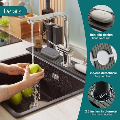eormoe 30 inch Kitchen Faucet Absorbent Mat - Image 8