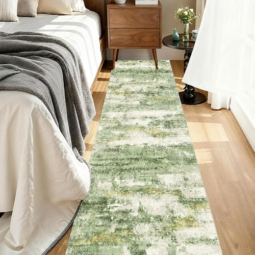 2x5 Washable Runner Rugs，Modern Abstract Rug Runner, Ultra-Thin Kitchen Runner - Image 2