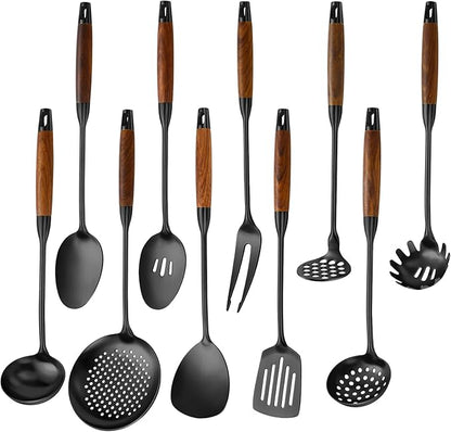 Izurok 18/10 Stainless Steel Kitchen Utensils Set, 10 Piece Cooking Utensils by IzurokBuynow