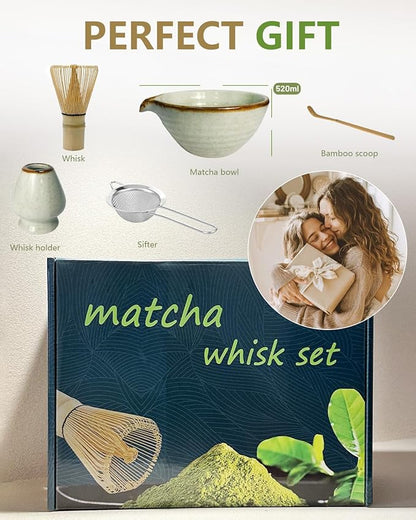 Taruzil Matcha Whisk Set with Matcha Bowl, Matcha Bamboo Whisk, Matcha Whisk - Image 6
