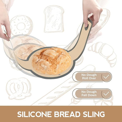 Silicone Bread Sling for Dutch Oven, Non-Stick & Easy to Clean Bread Baking Mat - Image 3