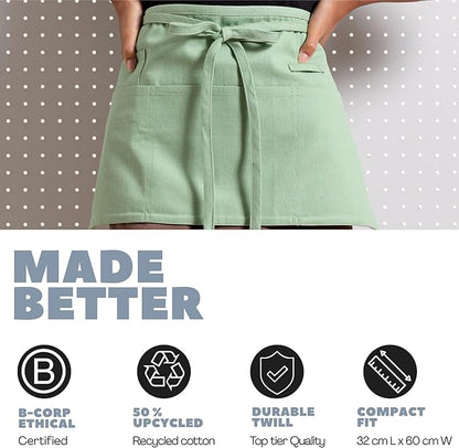 MEEMA Chef Waist Apron Cotton Fabric |Washable & Breathable Waitress & Server - Image 6
