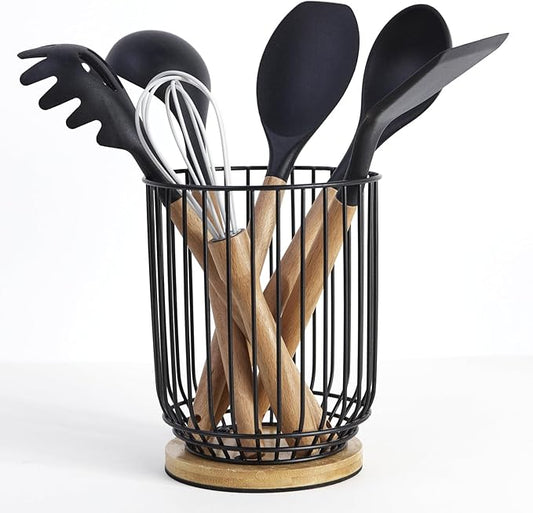 WDT Tool Utensil holder for Kitchen Counter，Large Utensils Holder For Farmhouse by WDT+Tool