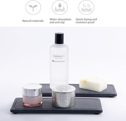 NiuYichee 2 Pcs Water Absorbing Stone Trays, Kitchen/Bathroom Sink Soap Dish - Image 2