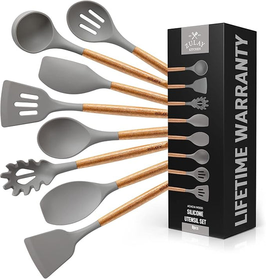 Zulay Kitchen Utensils Set Non-Stick Silicone Cooking Utensils Set by ZulayKitchen