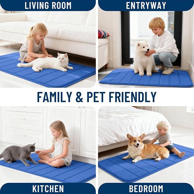 OLANLY Memory Foam Bath Mat 36x24, Super Soft Absorbent Bathroom Rugs, Quick Dry - Image 9