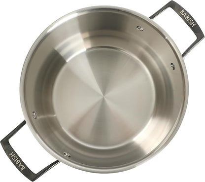 Babish 8 Quart Tri-Ply Stainless Steel Stock Pot - Image 4