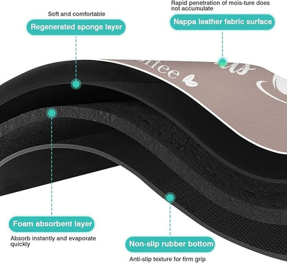 Coffee Bar Mat for Countertops 19inx12in, Absorbent Hide Stain Anti-Slip Cafe - Image 7