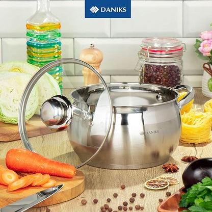 Daniks Classic 3 Quart Stainless Steel Stock Pot - Image 8