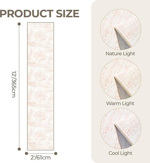 2x12 Runner Rug, Long Hallway Rugs - Image 2