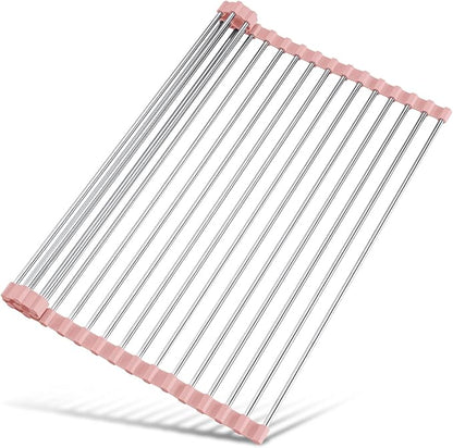 Tomorotec 21" x 15.5" Roll Up Dish Drying Rack Over Sink Drying Rack Sink Cover by Tomorotec