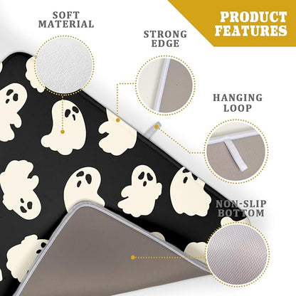 Halloween Ghost Dish Drying Mat 16X18 Inch Spooky Halloween Drying Mat - Image 4