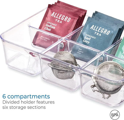 iDesign Clear Tea Bag & Sugar Packet Organizer - Image 7