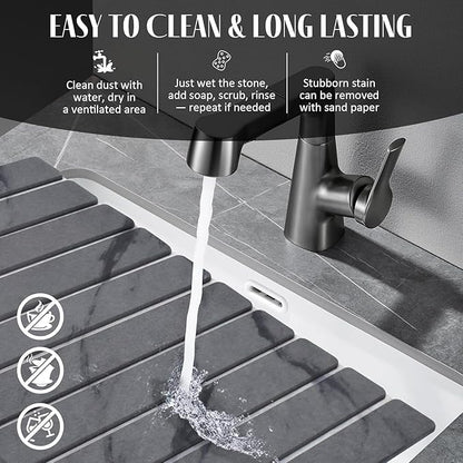 2 PCS Large Stone Dish Drying Mat - Image 6