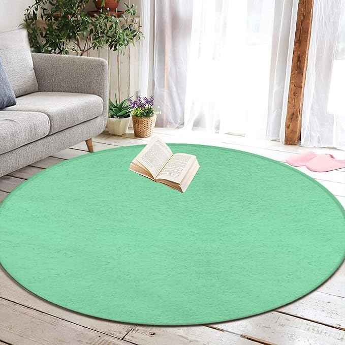 Large Round Area Rug Home Decor Modern Bathroom Rug Kitchen Office Circle Rug - Image 6