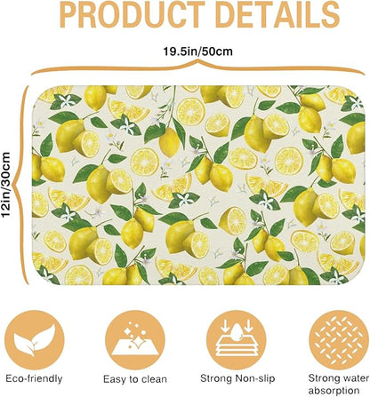 Kitchen Countertop Dish Drying Mat, Super Absorbent Coffee Bar Mat - Image 5