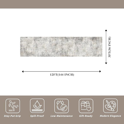 3x12 ft Non Skid Hallway Runner Rug - Image 2