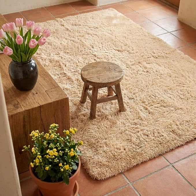 Mugorn 3x5 Rugs for Bedroom, Fluffy Area Rugs for Living Room, Soft Shag Kids - Image 8