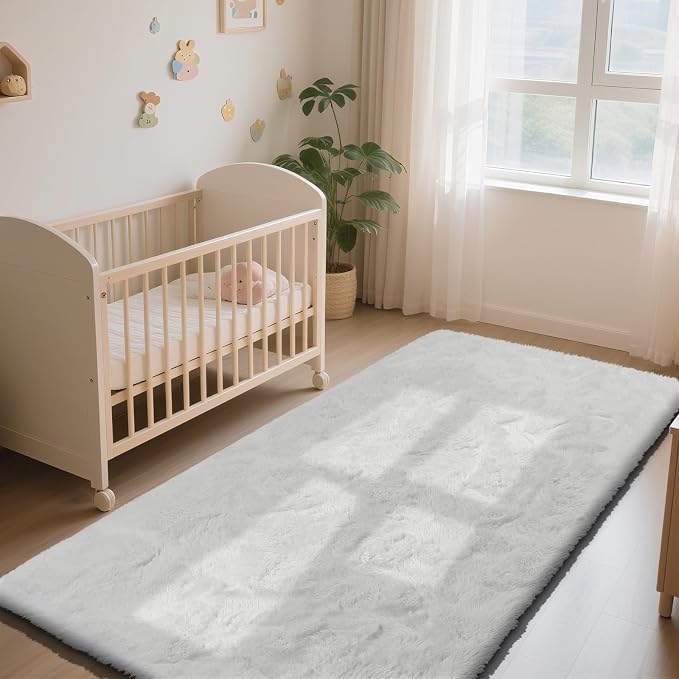 Soft Runner Rugs for Bedroom, Bedside Rug for Living Room Bedroom Room Home - Image 4