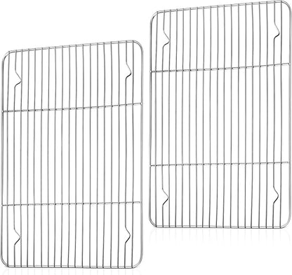 TeamFar Cooling Rack, 15.3” x 11.1” Stainless Steel Wire Baking Rack by TeamFar