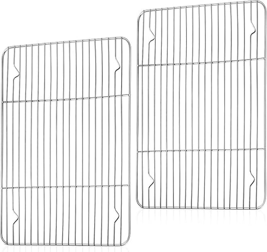 TeamFar Cooling Rack, 15.3” x 11.1” Stainless Steel Wire Baking Rack by TeamFar