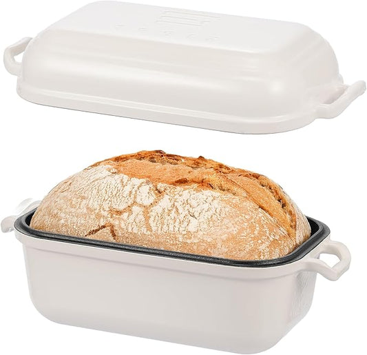 Enameled Cast Iron Dutch Oven for Sourdough Bread Baking, Dutch Oven Pot by RYEDE