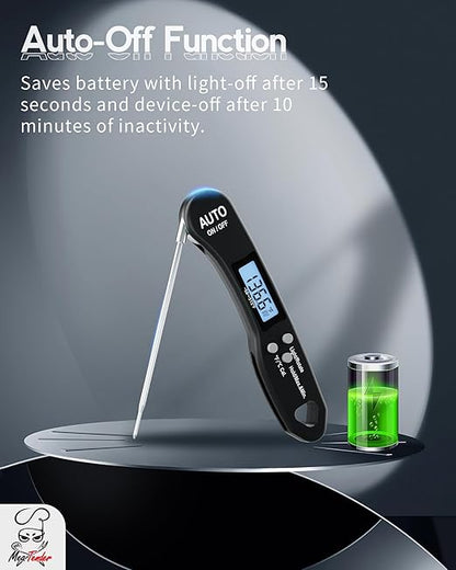 5 PCs Instant Read Meat Thermometer, 1.2s Fast Read, ±1°F Accuracy, -58°F to - Image 7