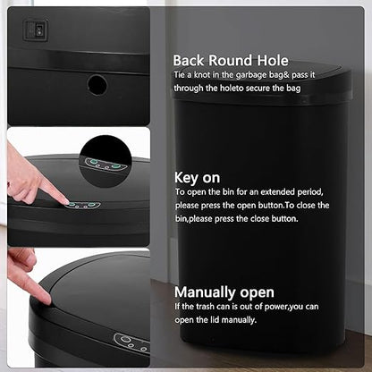 13 Gallon/50 L Kitchen Trash Can - Image 4