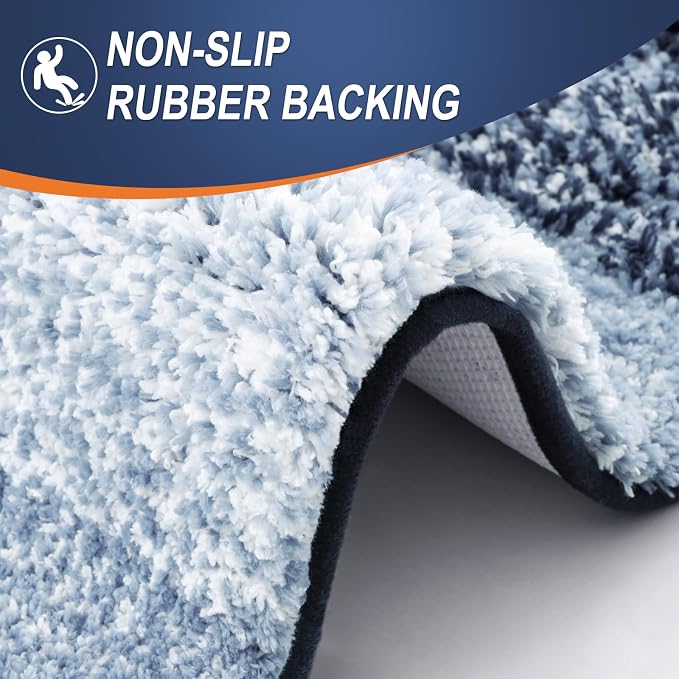 OLANLY Bathroom Runner Rugs Mat 47x20, Extra Soft Absorbent Microfiber Bath Rugs - Image 4