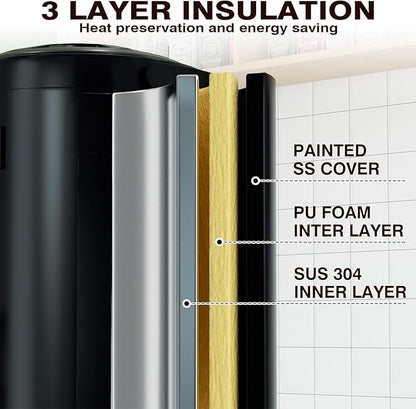Electric Heating Insulated Beverage Dispenser-12 L/3.2 Gallon Hot Drink Beverage - Image 5
