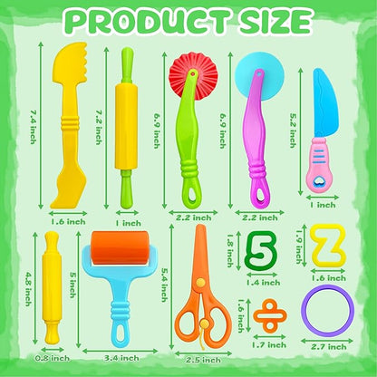 iShyan Dough Tools 55 PCS Dough Play Tools Set - Image 2