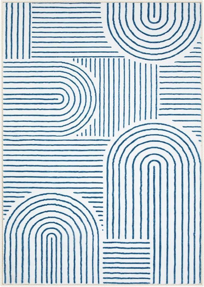 Lahome Abstract 6x9 Area Rugs, Soft Washable Rugs - Image 7