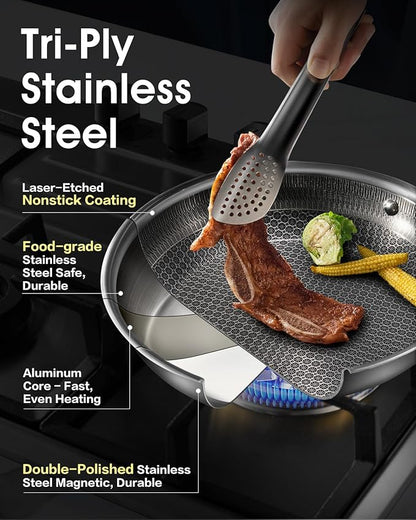 USELUCK Non Stick Frying Pans - Image 3