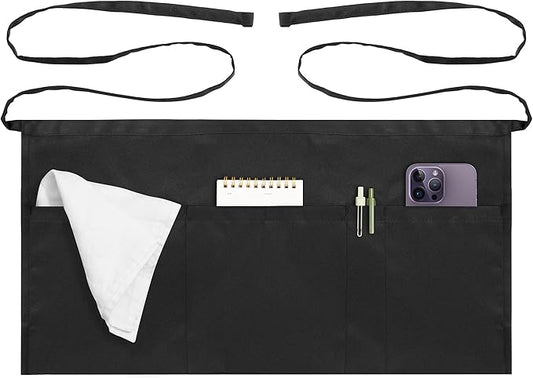 Syntus Server Apron for Men Women, Waitress Waist Apron by Syntus