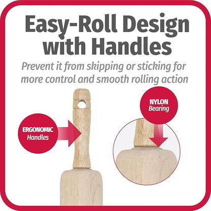 GoodCook Classic Wooden Rolling Pin - Image 5