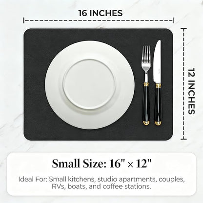 Dish Drying Mat Super Absorbent – 16" x 12" Coffee Mat - Image 4