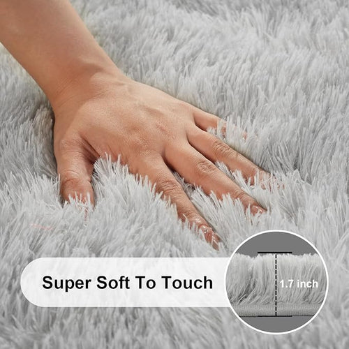 2x3 Rugs for Bedroom, Fluffy Area Rugs for Living Room, Small Fuzzy Shag Soft - Image 2