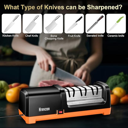 Knife Sharpener Electric for Kitchen Knives, - Image 6