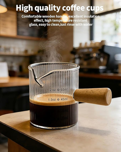 Espresso Measuring Cup 2 OZ, Espresso Glass Cups - Image 3