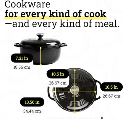 Lodge Essential Enamel Cast Iron Dutch Oven - Image 5