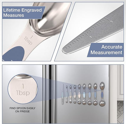 CuttleLab Magnetic Measuring Spoons Set - Image 5