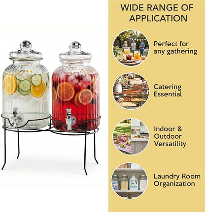 Style Setter Canyon Glass Beverage Dispenser - Image 6