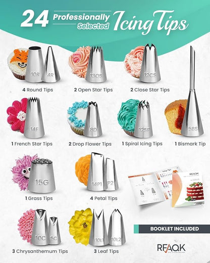 RFAQK 90PCs Cake Decorating Kit - Image 4